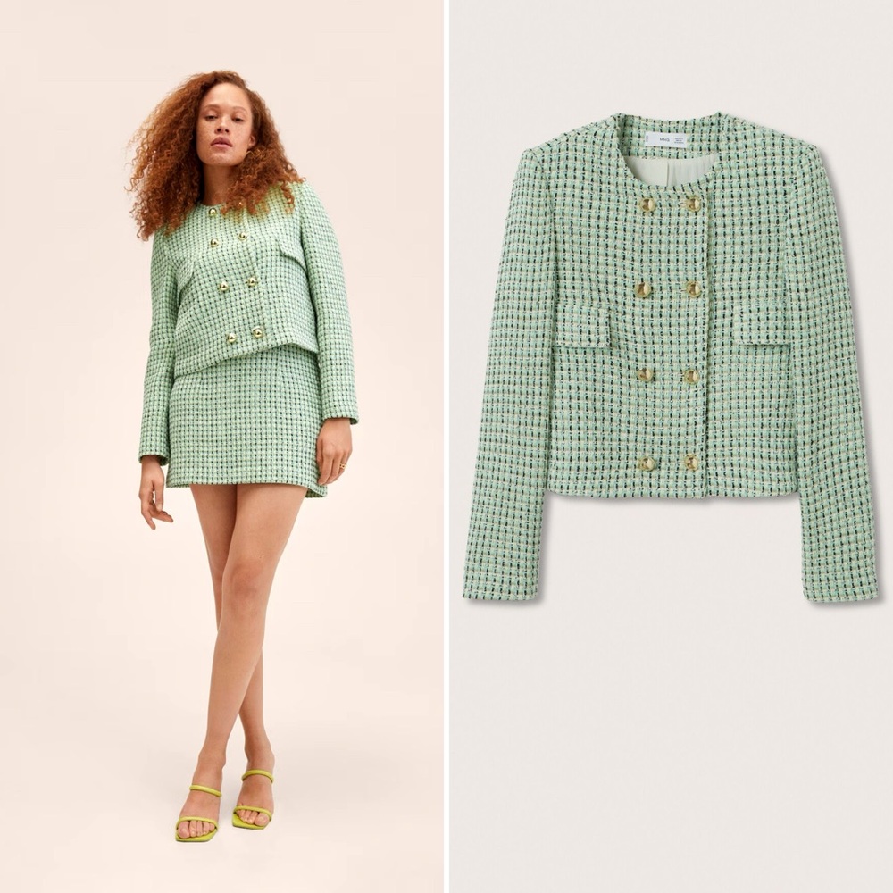 MANGO Tweed Jacket